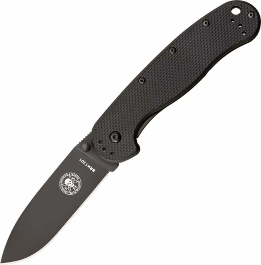 ESEE Avispa Black sklopivi džepni nož 8,9 cm, potpuno crn, FRN