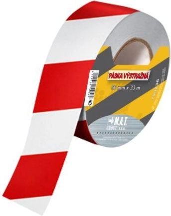 Upozoravajuća traka crveno-bijela 75 mm x 500 m
