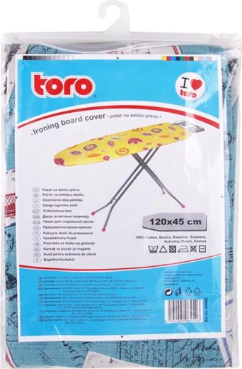 Navlaka za dasku za glačanje Toro 45 × 120 cm, pamuk