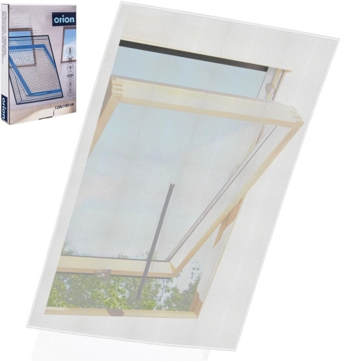 Mreža protiv komaraca za krovni prozor bijela 140 × 120 cm