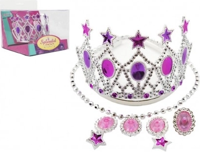 Set za ljepotu s krunom, naušnicama i ogrlicom za princeze