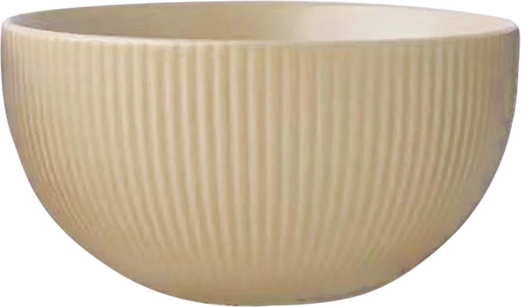 Keramička zdjelica Kitchisimo 320 ml rebrasta bež