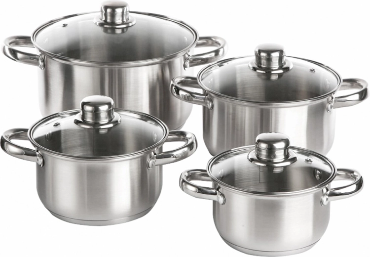 Vito 8-dijelni set nehrđajućih lonaca s poklopcima
