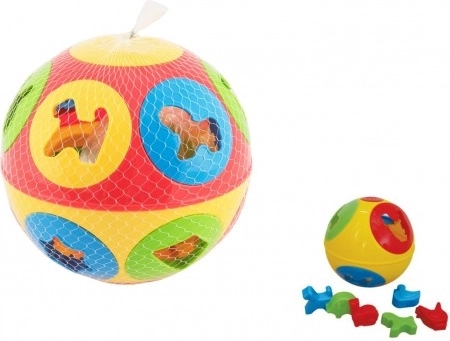 Plastična umetaljka loptica 13 cm, 2 boje