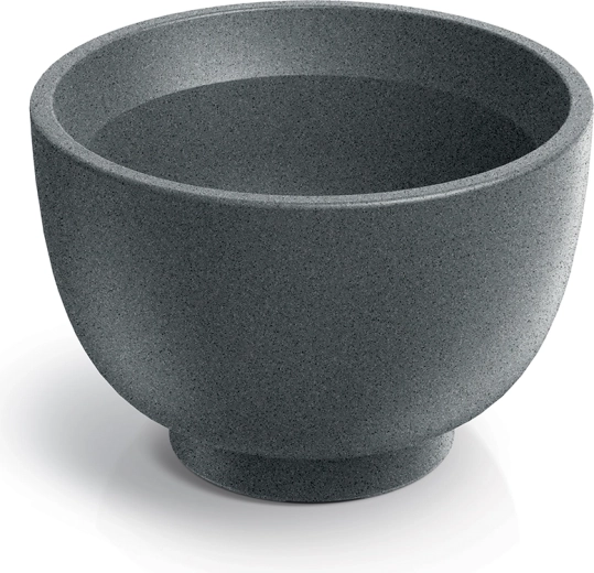 Vaza Vemo Round 40 cm granitno siva