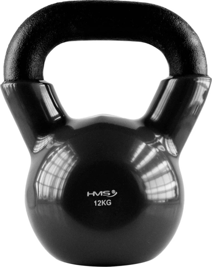 Kettlebell od čelika s vinilnom površinom 12 kg HMS