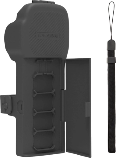 Zaštitna futrola Sunnylife s remenom i vezicom za vrat za DJI Osmo Pocket 3 – siva