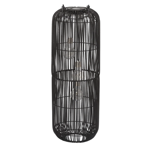 Solarni crni lampion 62 cm