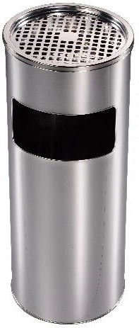 Koš za otpad s pepeljarom, pocinčan, 59 × 24 cm