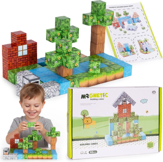 Magnetične građevne kocke s magnetima za djecu 88 kom