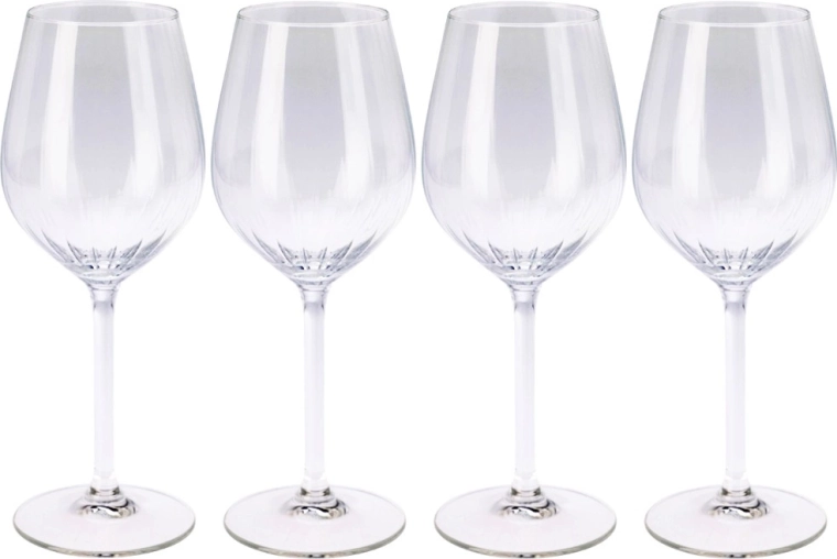 Staklene čaše za vino 380 ml, set 4 kom