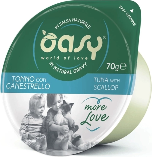 Oasy More Love tunjevina s školjkama čašica 70 g