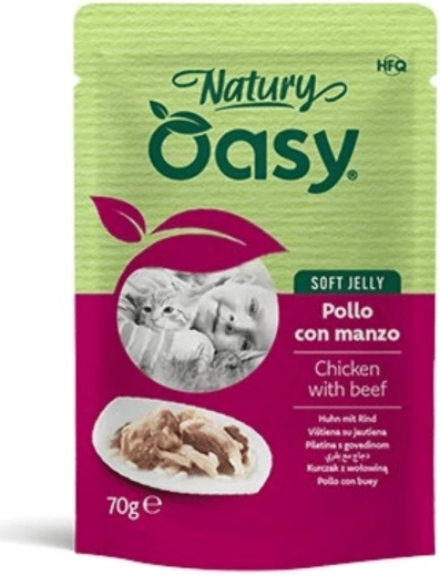 Oasy Natury vrećica Soft Jelly piletina s goveđim 70 g