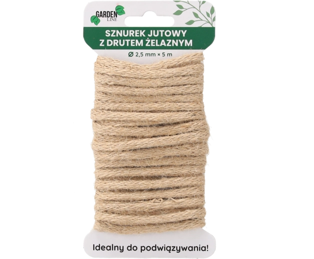 Jutena uzica s veznim žičanim umetkom 2,5 mm × 5 m