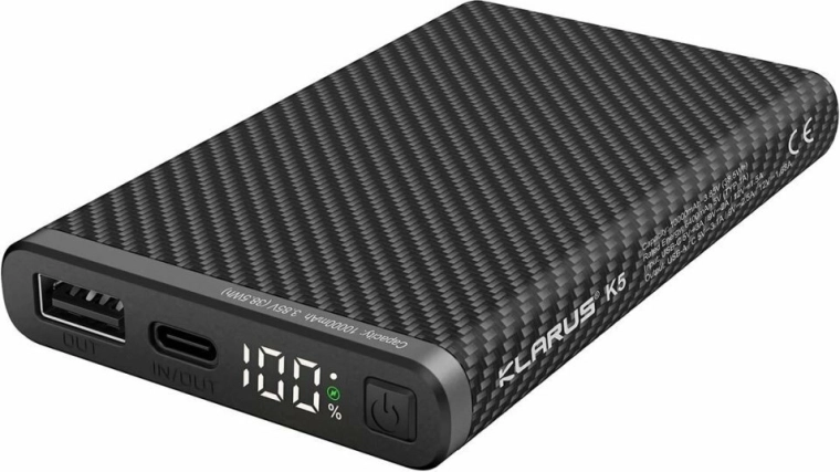 Klarus K5 power banka 10000 mAh s brzim punjenjem i LED zaslonom