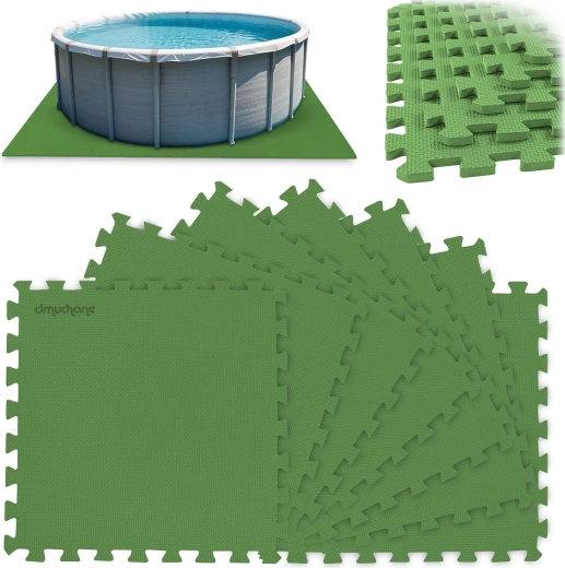 Pjenasta podloga za bazen puzzle 50 × 50 cm, 8 kom, 1,9 m²
