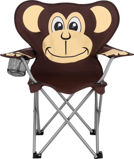 Dječja sklopiva kamp stolica NILS Camp – majmun