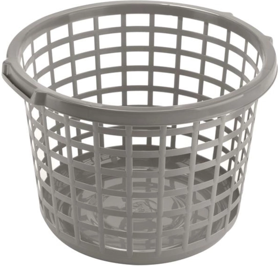 Okrugla košara za čisto rublje 46 × 28 cm plastika