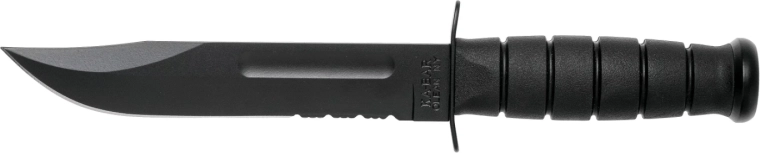 Kabar Full Size Black – taktički borbeni nož 18 cm s kožnom futrolom