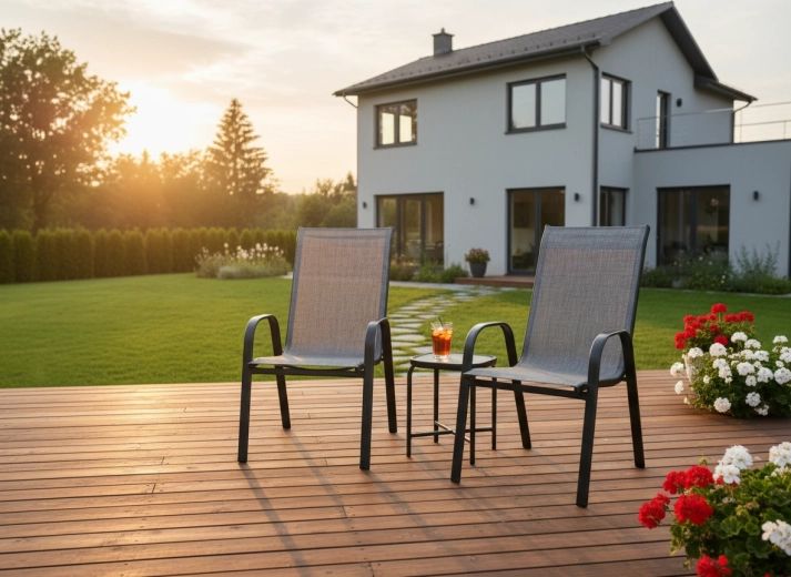 Idealan set za opuštanje na terasi