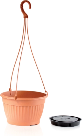 Viseća posuda Terra s kukom i uloškom 26 cm terakota
