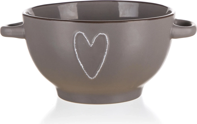 Keramička zdjelica HEART 14 cm bež