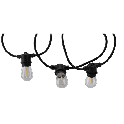 Vrtna svjetlosna girlanda FILAME 10x LED E27, toplo bijela, 10 m, IP44, 230 V