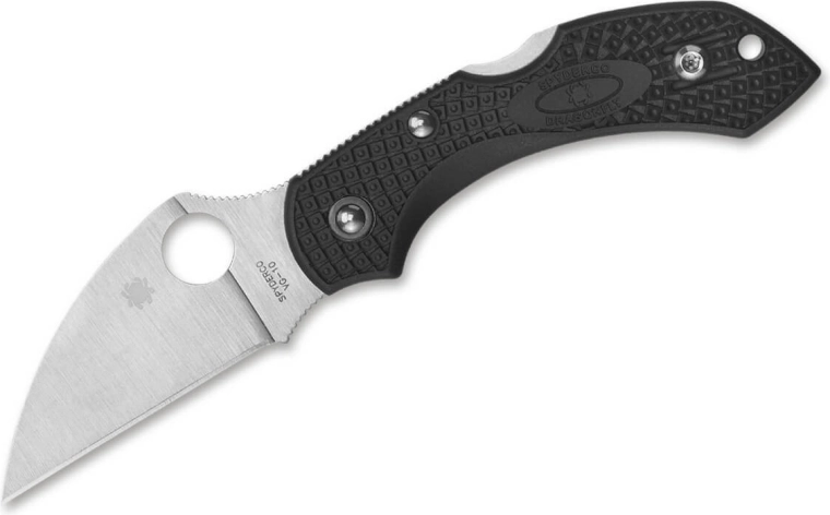 Spyderco Dragonfly 2 Wharncliffe sklopivi džepni nož 5,8 cm, satin, crni FRN