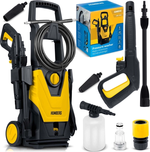 Humberg visokotlačni čistač 1800 W HM-300 s aluminijskom pumpom i turbo mlaznicom
