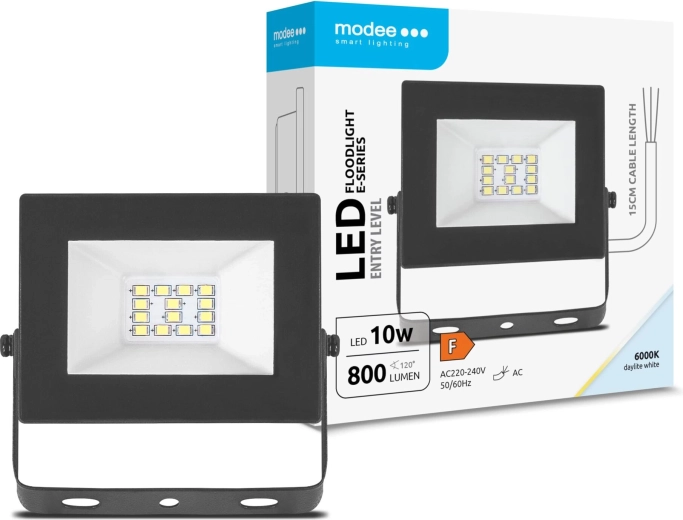 Modee LED reflektor E‑series Slim 10 W, 120°, 800 lm, hladno bijelo