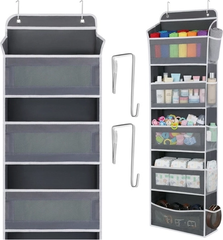 Viseći organizator za vrata RUHHY, 5 polica, 142 × 40 × 17 cm