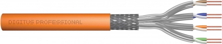 Instalacijski telekomunikacijski kabel kat. 7 S/FTP, LSOH, AWG 23/1, 50 m, narančasti