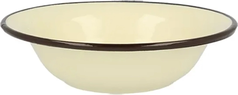 Emajlirana zdjela Silesia Rybnik 0,55 l, promjer 18 cm, krem