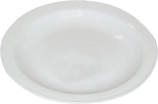 Plitki plastični tanjur 23 cm bijeli