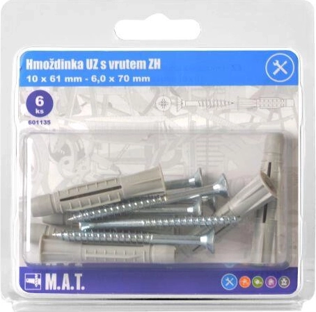 Čvorna tipl sa vijkom, promjer 10 mm, set 6 kom