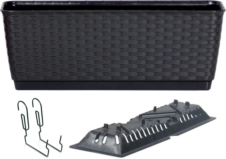 Viseća žardinjera s kukama Ratolla PW 59 cm antracit