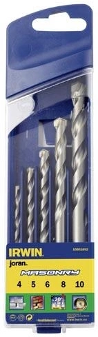 Set svrdla za zid IRWIN Masonry 4–10 mm, 5 komada