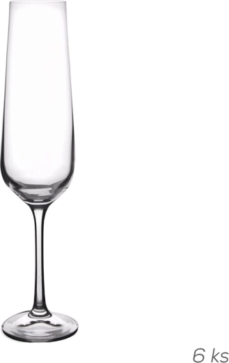 Čaše Sandra za pjenušac 0,2 l, 6 kom