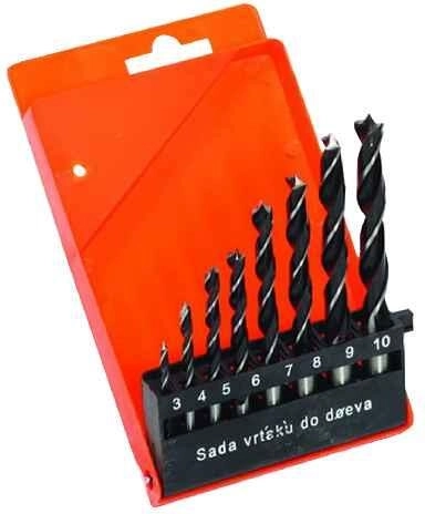 Set svrdla za drvo 3–10 mm, 8-dijelni