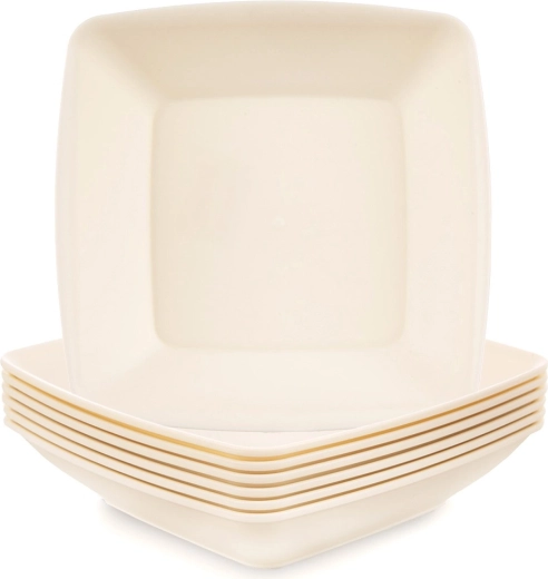 Duboki plastični tanjuri SANDY 17,5 cm, 500 ml, 6 kom