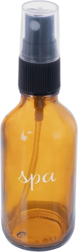 Kozmetička bočica SPA 60 ml od smeđeg (amber) stakla s raspršivačem