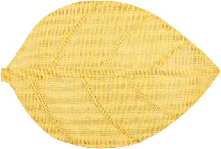 Podmetač u obliku lista žute boje 33 × 48 cm
