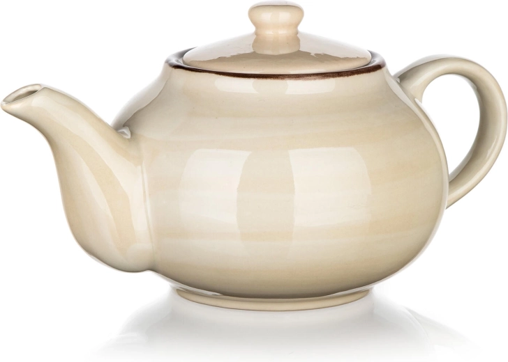 Keramički čajnik 0,9 l krem PALAS