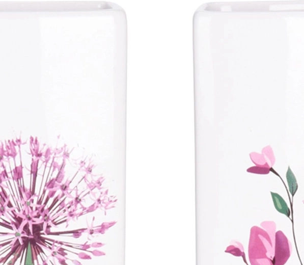 Kvalitetna bijela keramika s cvjetnim motivom