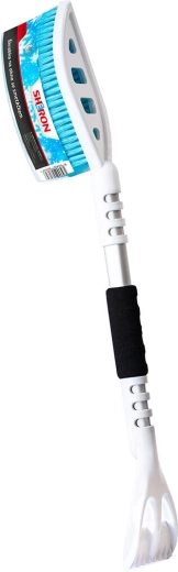 Strugač leda s metlicom SHERON bijela/plava