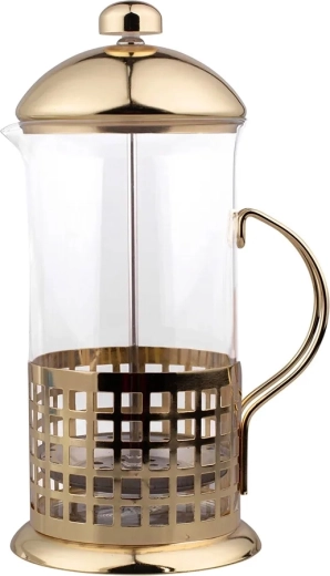 Čajnik za infuziju (French press) 1000 ml sa zlatnim metalnim filtrom