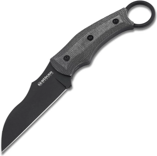 Taktički karambit Magnum Straight Karambit, 9,7 cm, PVD, crni, Micarta, Kydex futrola