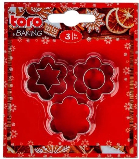 Kalupe za kekse TORO cvjetić, set 3 kom