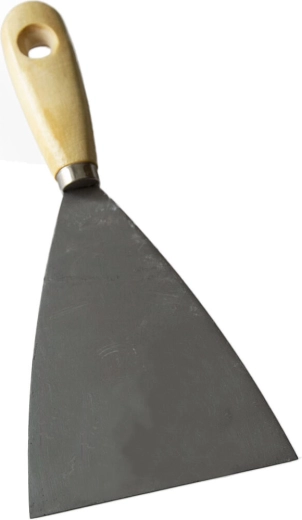 Nehrđajuća špahtla klin 100 mm s drvenom drškom