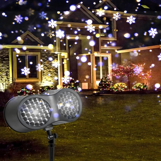 Pokretne snježne pahuljice sa širokim zahvatom